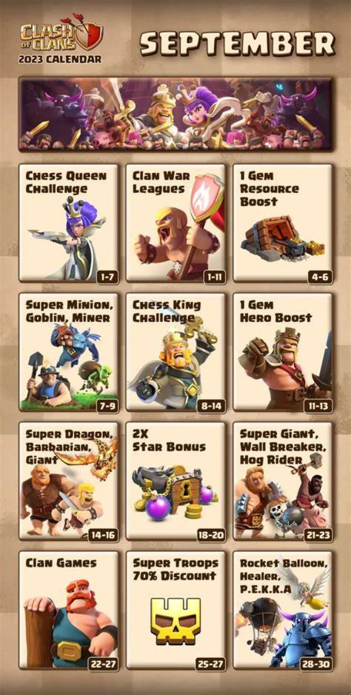 Clash of Clans September 27 Update Patch Notes