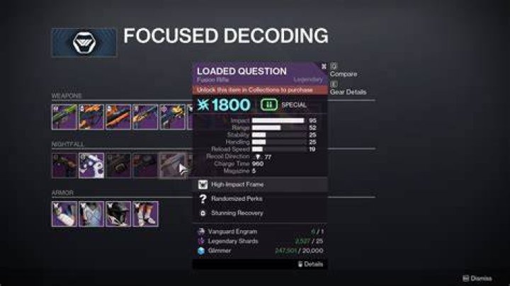 How to Get Loaded Question in Destiny 2