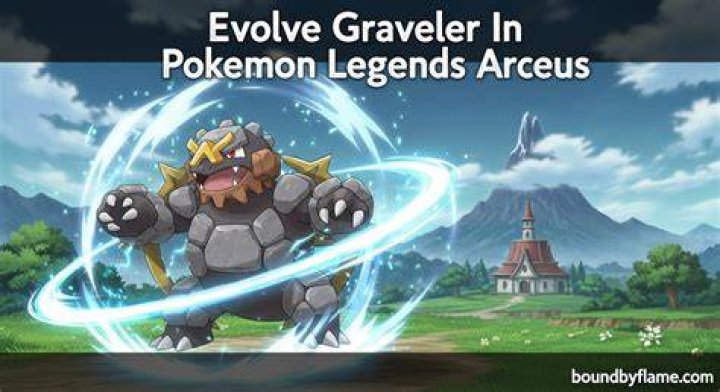 Pokémon Legends Arceus Evolve Graveler into Golem Evolution